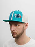Бейсболка MITCHELL NESS арт. HHSS5154-CHOYYPPPOWTL Charlotte Hornets NBA (голубой / белый)